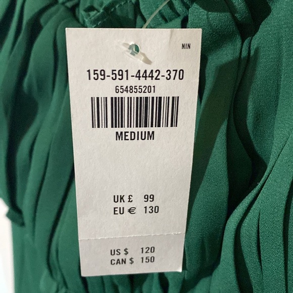 NEW Abercrombie & Fitch Emerald Green Dress - Picture 7 of 7